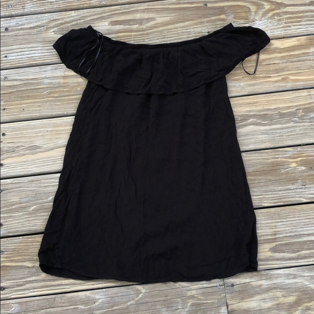 Black Off The Shoulder Cocktail Dress